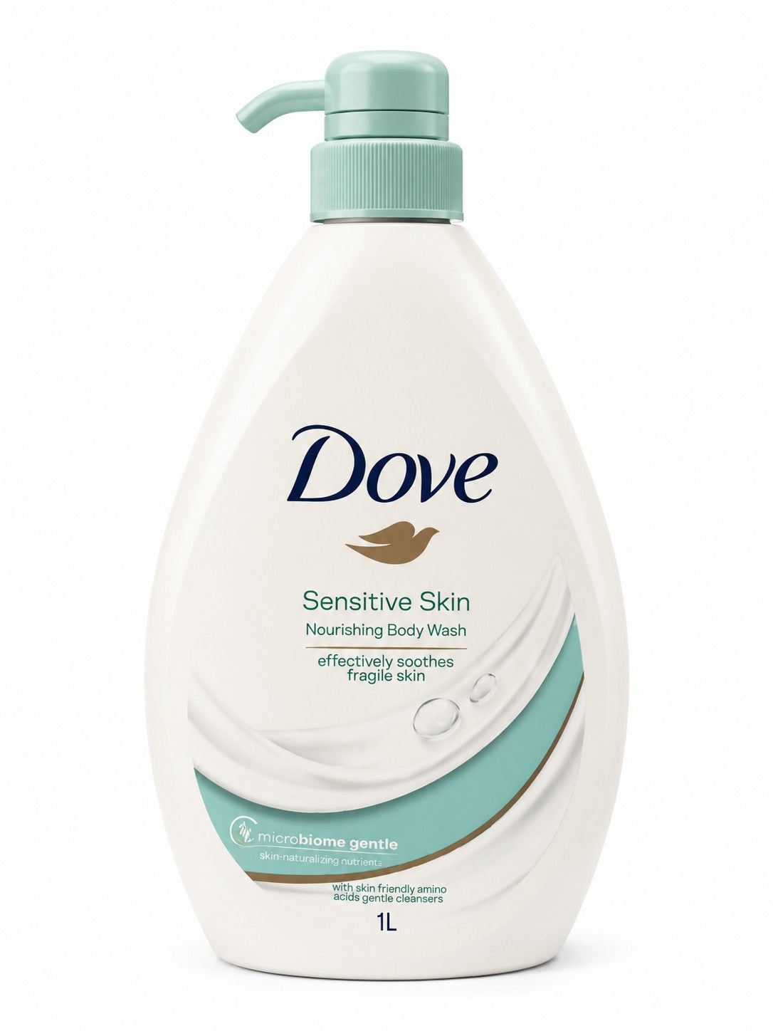 Dove Sensitive Skin Body Wash – 1 Liter (33.8 oz)