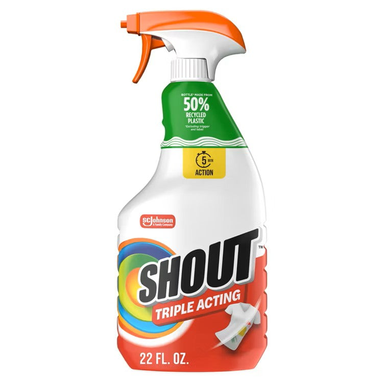 Shout Triple-Acting Laundry Stain Remover 22 oz
