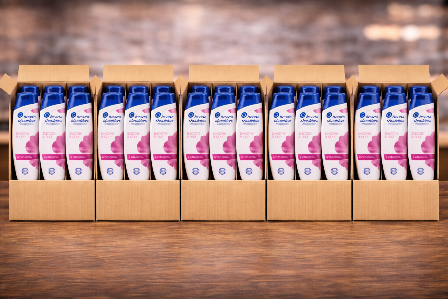 Head & Shoulders Smooth & Silky Anti-Dandruff Shampoo 400ml (30 Bottles) 5 Cases