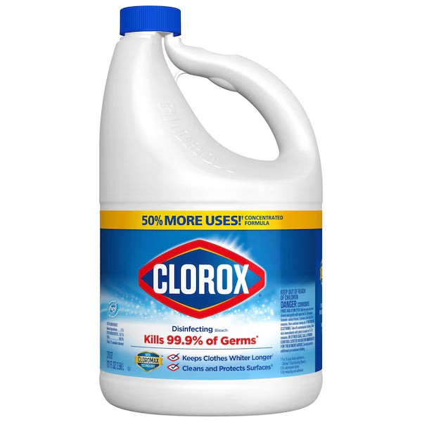Clorox Disinfecting Bleach, Concentrated Regular Formula, 2.4 Liters (81 fl oz)