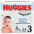 Huggies Snug & Dry Diapers - Size 3  34 ct case of 4
