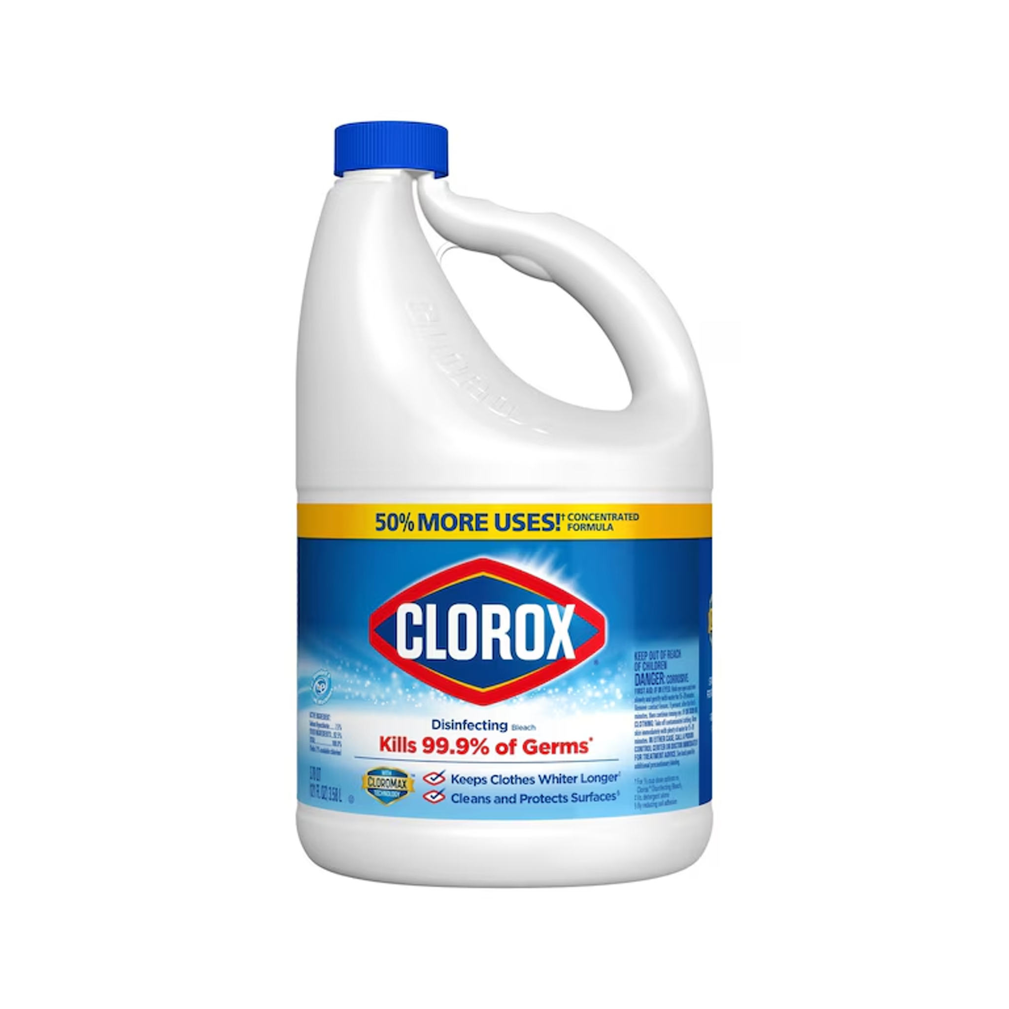 Clorox Disinfecting Bleach, Concentrated Regular Formula, 2.4 Liters (81 fl oz)